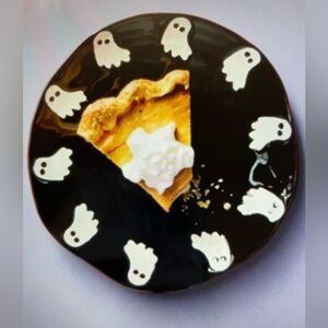 ❤️ ANTHROPOLOGIE VIDA GHOST ICON HALLOWEEN DESSERT PLATE NEW